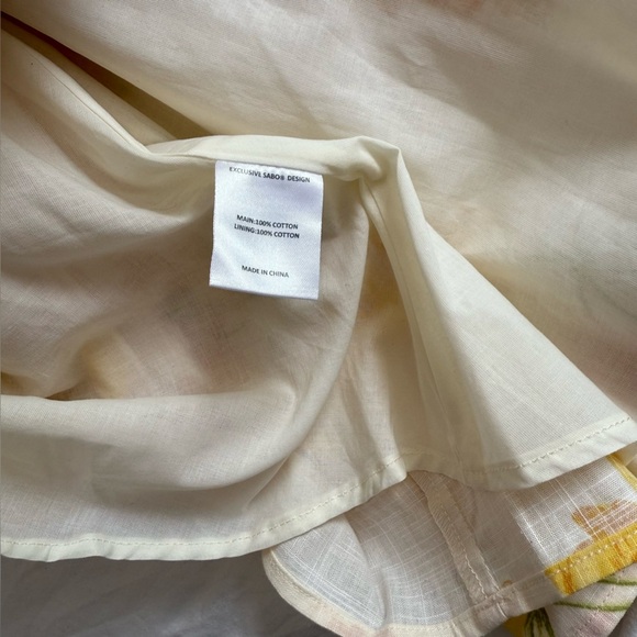 SABO Brea Floral Cotton Lace Up Mini Dress 2 - Picture 8 of 13